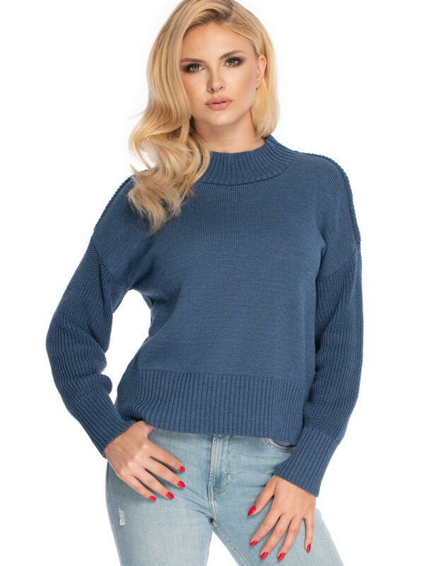 Sweter Damski Model 70035 Denim Jeans - PeeKaBoo