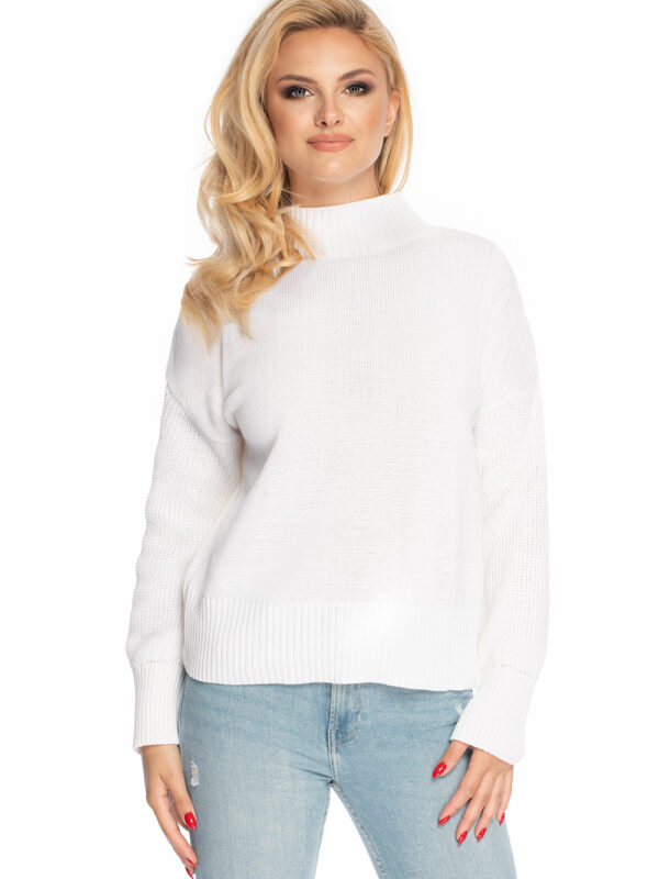 Sweter Damski Model 70035 Denim Cream - PeeKaBoo