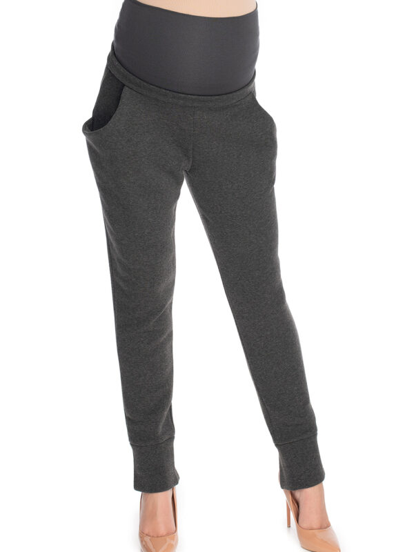 Spodnie Ciążowe Model 0175 Grafit - PeeKaBoo