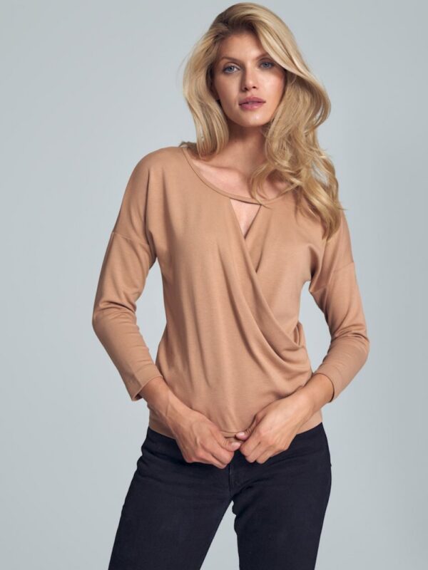 Bluzka Model M710 Beige - Figl