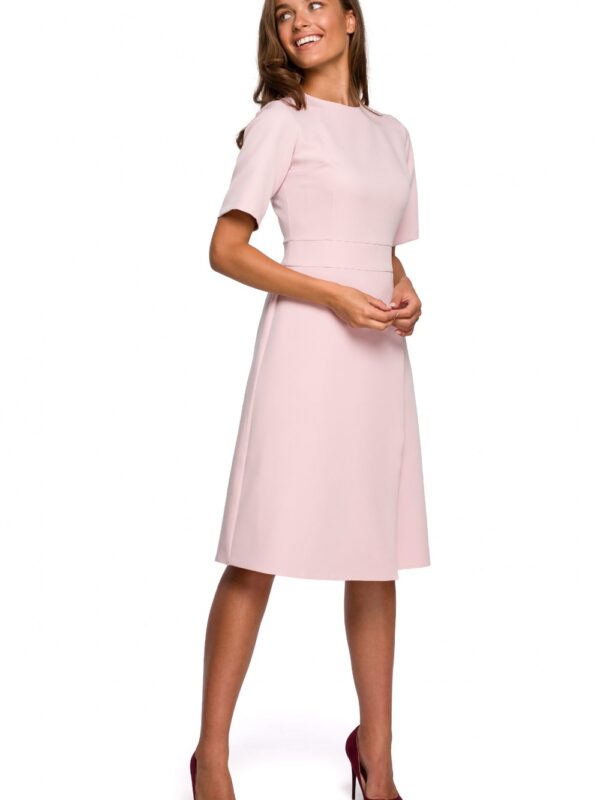 Sukienka Model S240 Powder Pink - Stylove