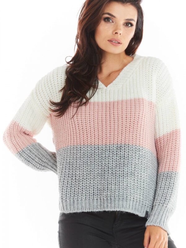 Sweter Damski Model A390 Pink - awama