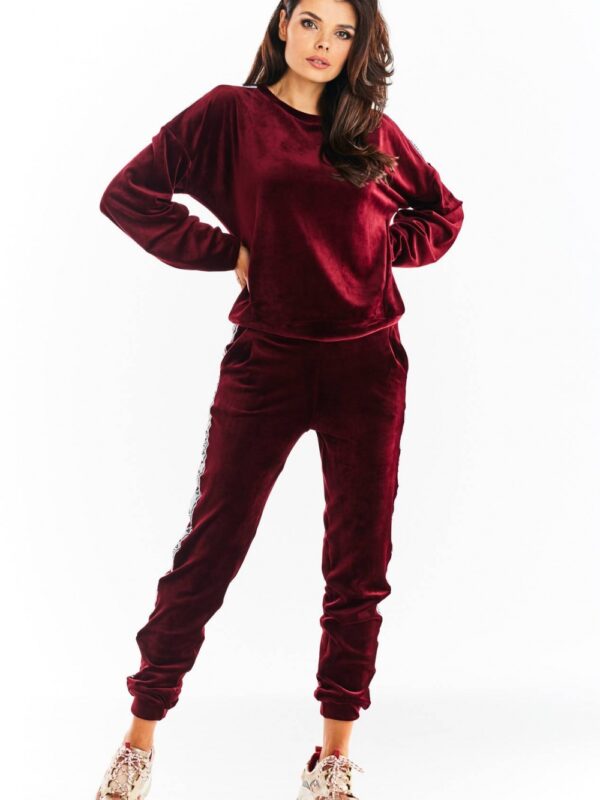Spodnie Damskie Model A375 Bordo - awama