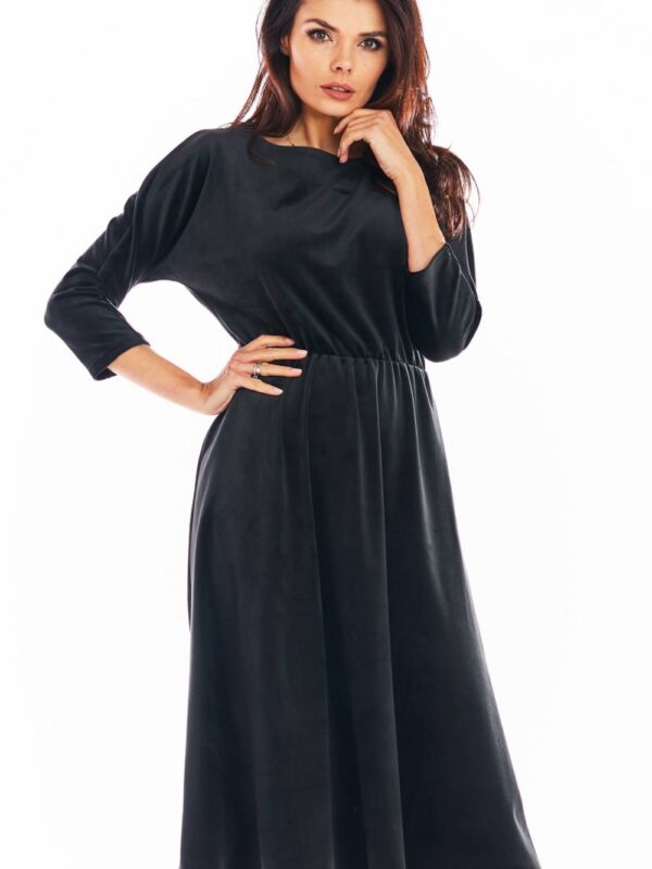 Sukienka Model A407 Welur Black - awama