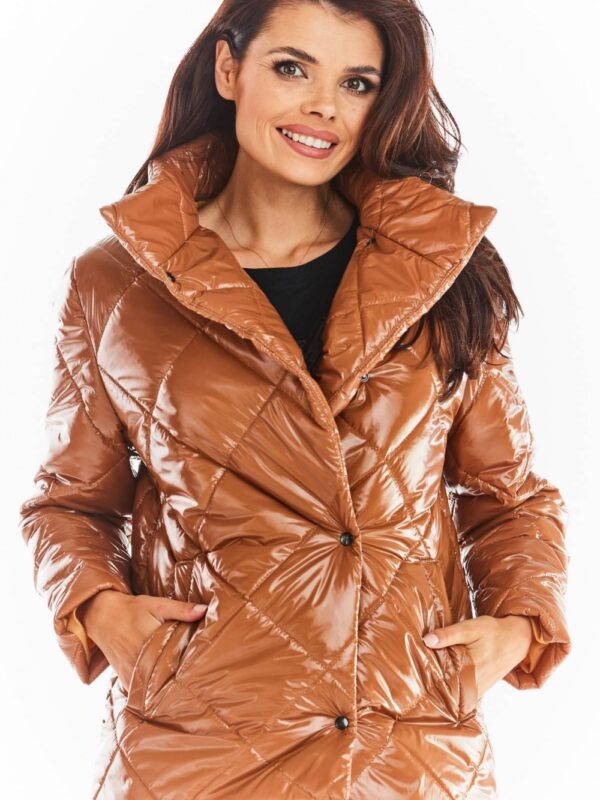 Kurtka Damska Model A384 Pikówka Beige - awama