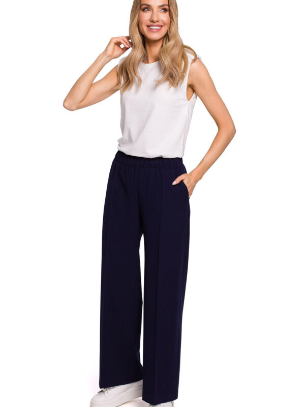 Spodnie Damskie Model MOE570 Navy - Moe