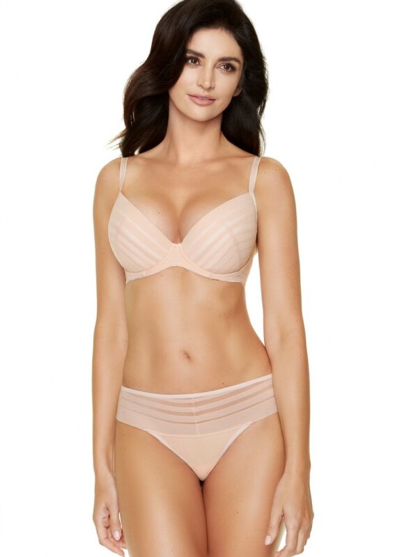 Biustonosz push up Biustonosz Push-up Model Luna B1 Beige - Gorteks