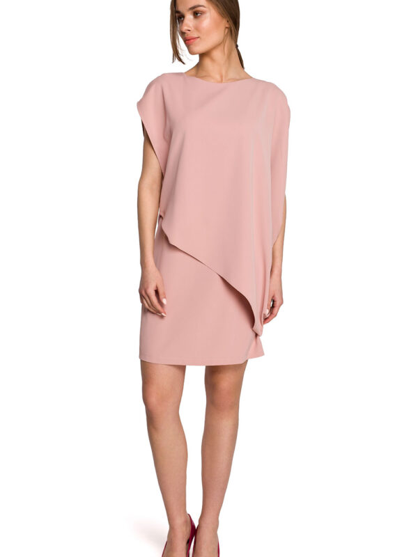 Sukienka Model S262 Powder Pink - Stylove