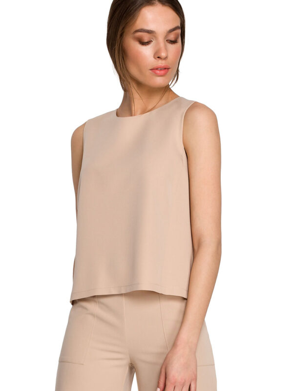 Bluzka Model S257 Beige - Stylove