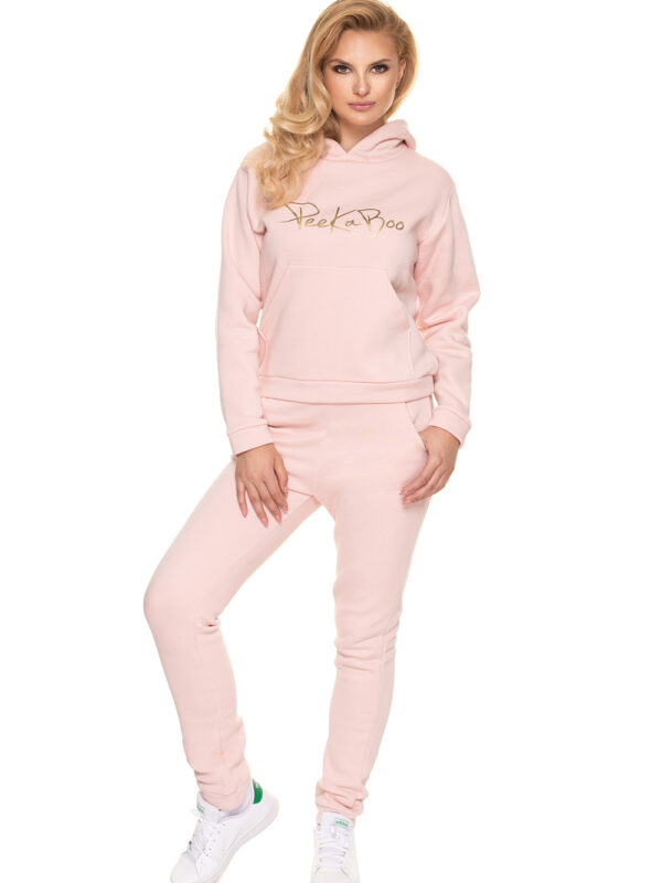 Spodnie Dres Damski Model 0196 Powder Pink - PeeKaBoo