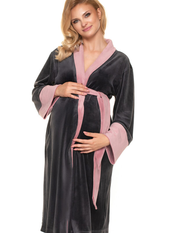 Szlafrok Model 0201 Grafit - PeeKaBoo