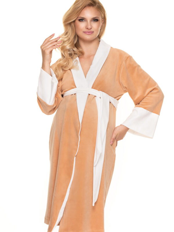 Szlafrok Model 0201 Cappuccino - PeeKaBoo