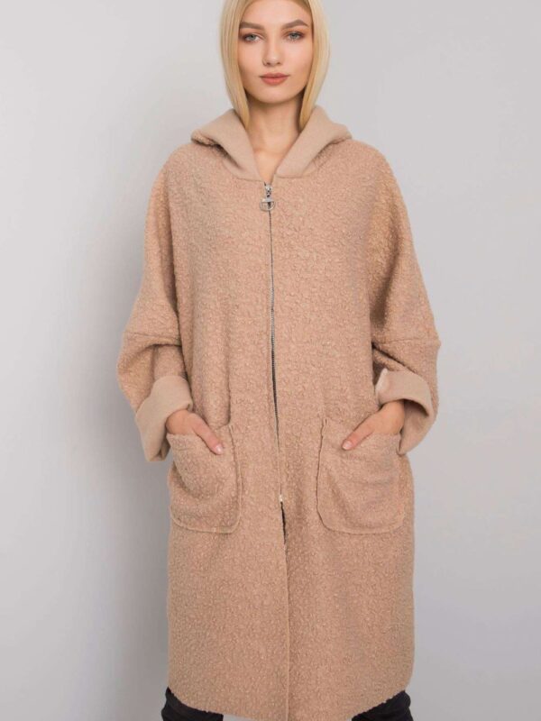 Płaszcz Damski Model TW-PL-BI-21715.63P Beige - Och Bella