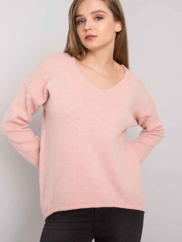 Sweter Damski Model TW-SW-BI-9802.25X Light Pink - Och Bella