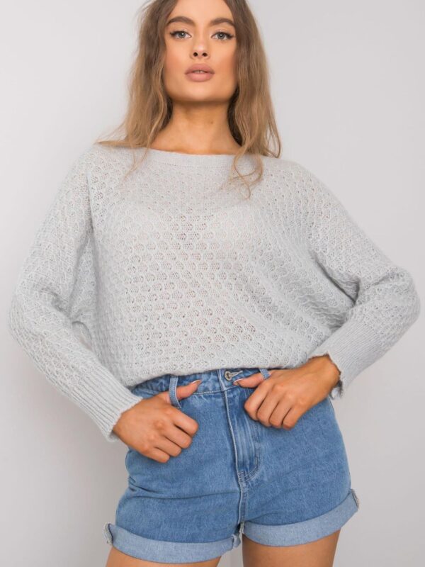 Sweter Damski Model TW-SW-BI-2269.25X Grey - Och Bella