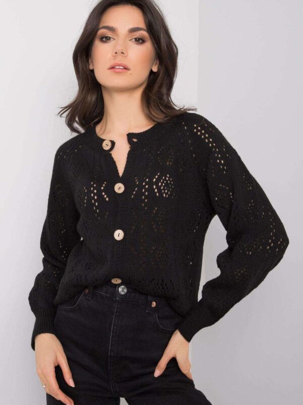 Sweter Kardigan Model TW-SW-BI-591.60 Black - Och Bella