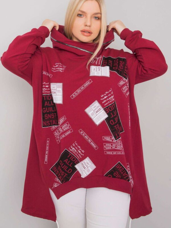 Bluza Damska Model RV-BL-7217.79P Bordo - Relevance