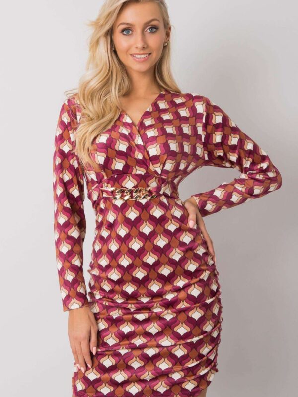 Sukienka Model DHJ-SK-12695.26P Dark Pink - Italy Moda