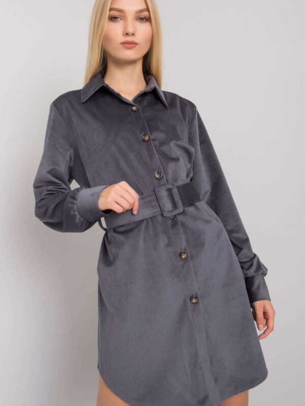 Sukienka Model DHJ-SK-10333.12P Grafit - Italy Moda