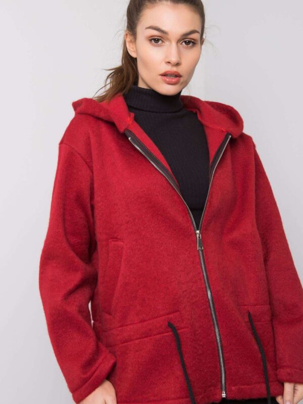Bluza Damska Model MI-PL-24512.00X Bordo - Italy Moda