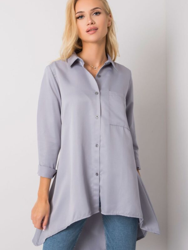 Koszula Damska Model EM-KS-556-1.11 Grey - Ex Moda