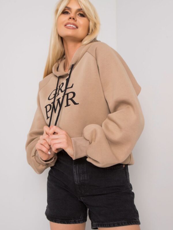 Bluza Damska Model EM-BL-651/3.39X Dark Beige - Ex Moda