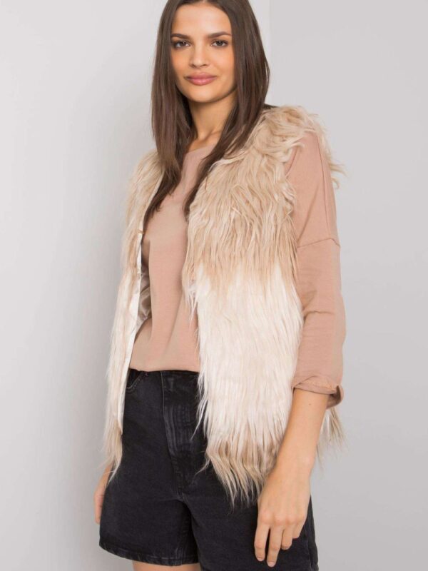 Kamizelka Model YP-KZ-DT-067.23P Beige - Yups