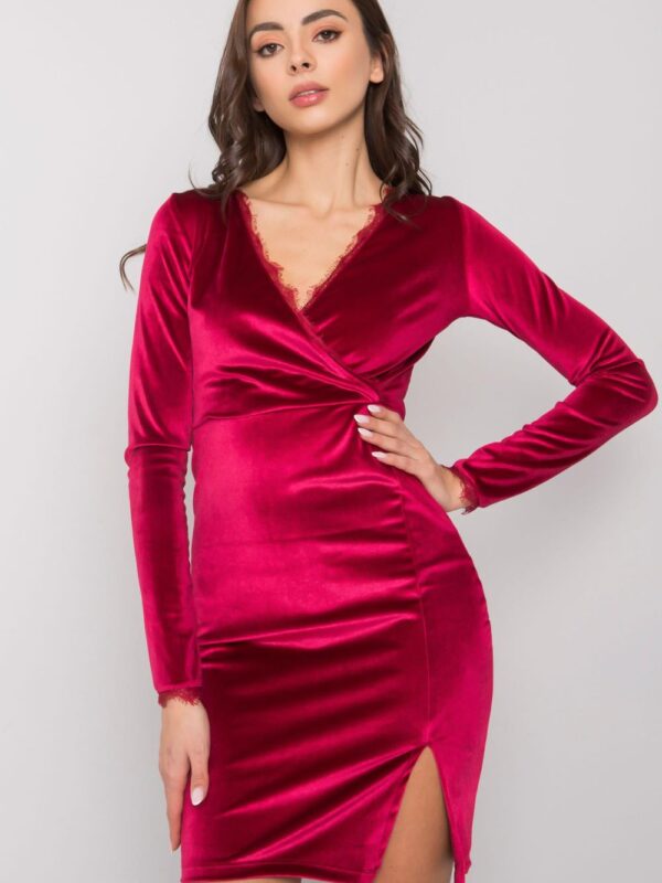Sukienka Model RV-SK-7343.29X Bordo - Rue Paris