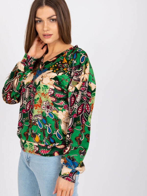 Bluzka Model DHJ-BZ-6033-2.46P Green - Italy Moda