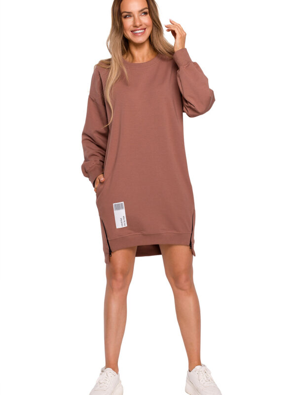 Sukienka Model MOE676 Chocolate - Moe
