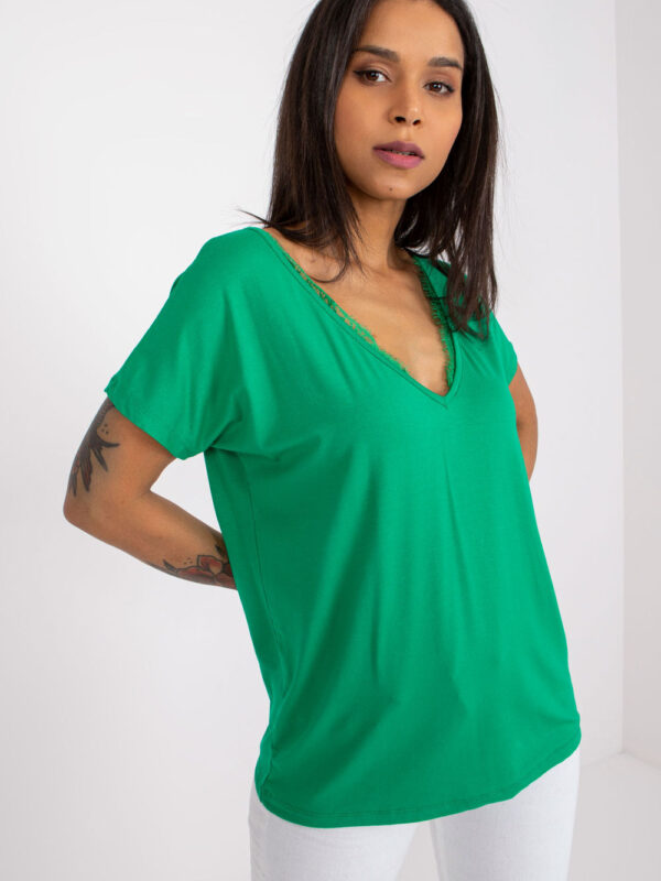 T-shirt Damski Model RV-TS-7665.91 Green - BFG