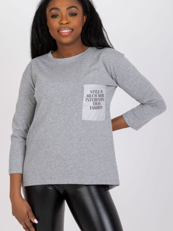 Bluzka Model EM-BZ-N612.64P Grey - Ex Moda