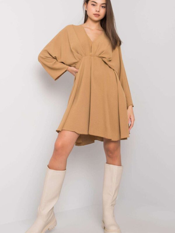 Sukienka Model DHJ-SK-11981B.19 Dark Beige - Italy Moda
