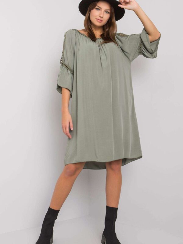 Sukienka Model TW-SK-BI-82314.48 Khaki - Och Bella
