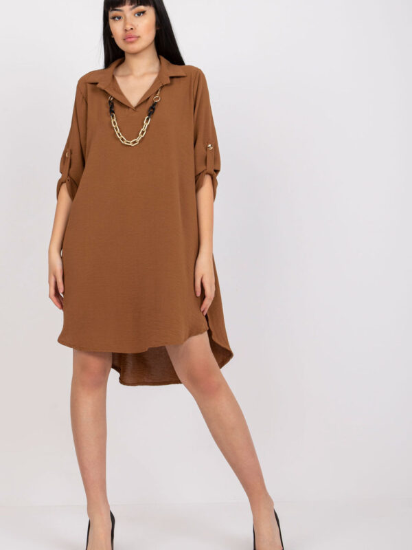 Sukienka Model DHJ-SK-V2209.94 Brown - Italy Moda