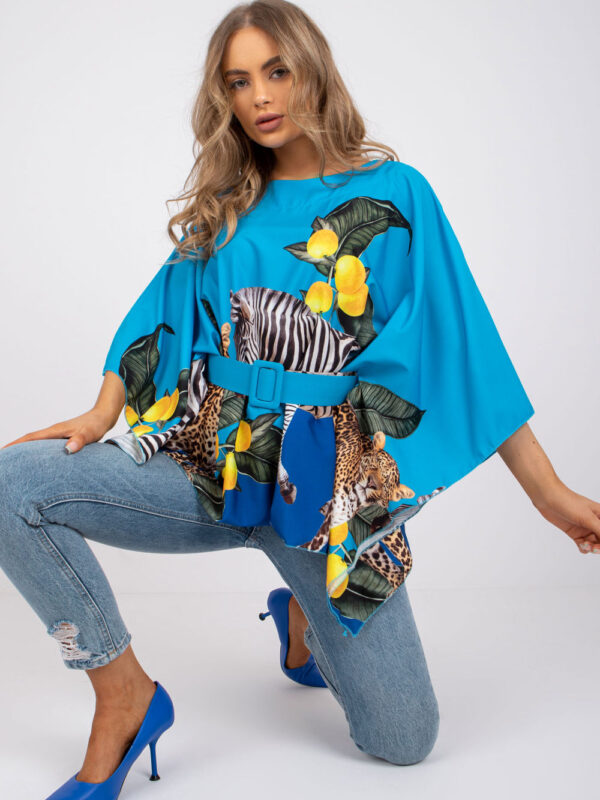 Bluzka Model DHJ-BZ-15735B.13 Blue - Italy Moda