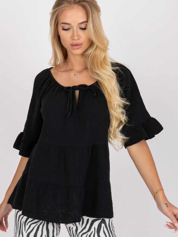 Bluzka Model TW-BZ-BI-90013.27X Black - Och Bella