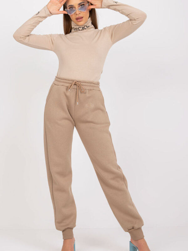 Spodnie Dresowe Model EM-DR-712.39P Dark Beige - Ex Moda