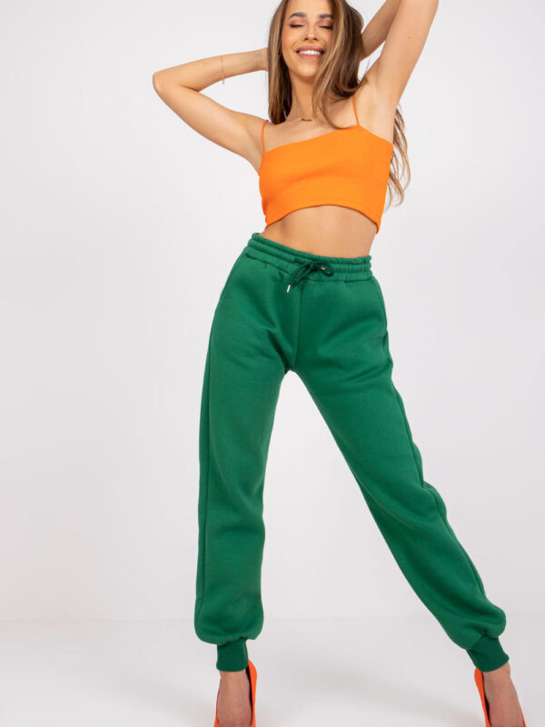 Spodnie Dresowe Model EM-DR-712.39P Dark Green - Ex Moda