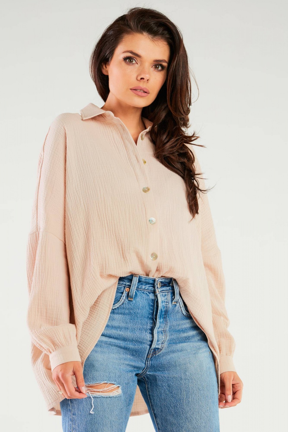 Koszula Damska Model M264 Beige - Infinite You
