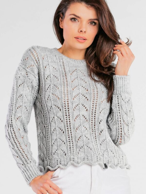 Sweter Damski Model A446 Grey - awama
