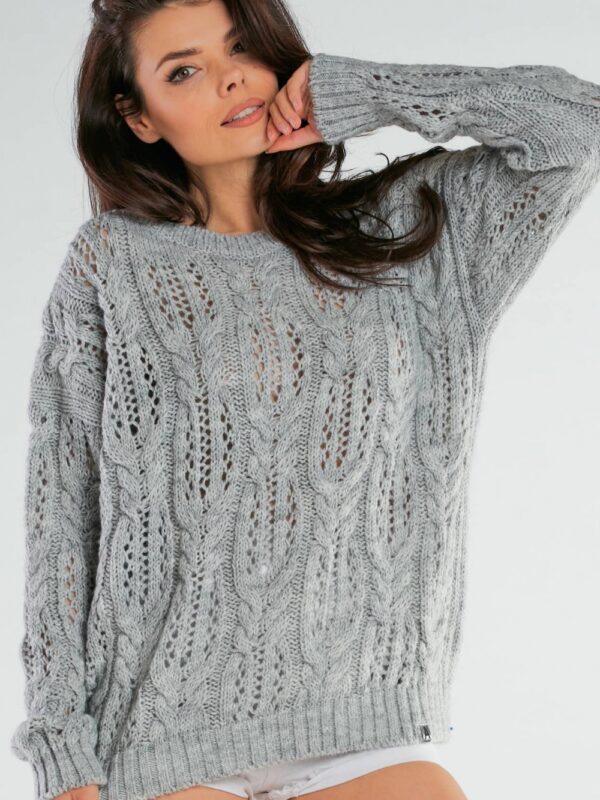 Sweter Damski Model A444 Grey - awama