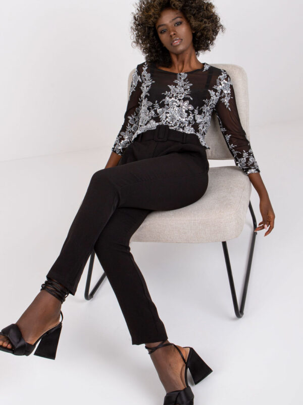 Spodnie Damskie Model DHJ-SP-12787.21X Black - Italy Moda