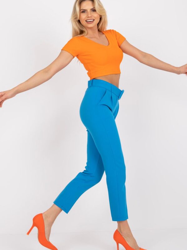 Spodnie Damskie Model DHJ-SP-12787.21X Blue - Italy Moda