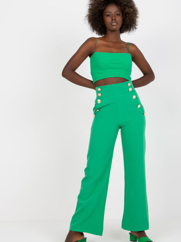 Spodnie Damskie Model DHJ-SP-16008.01X Green - Italy Moda