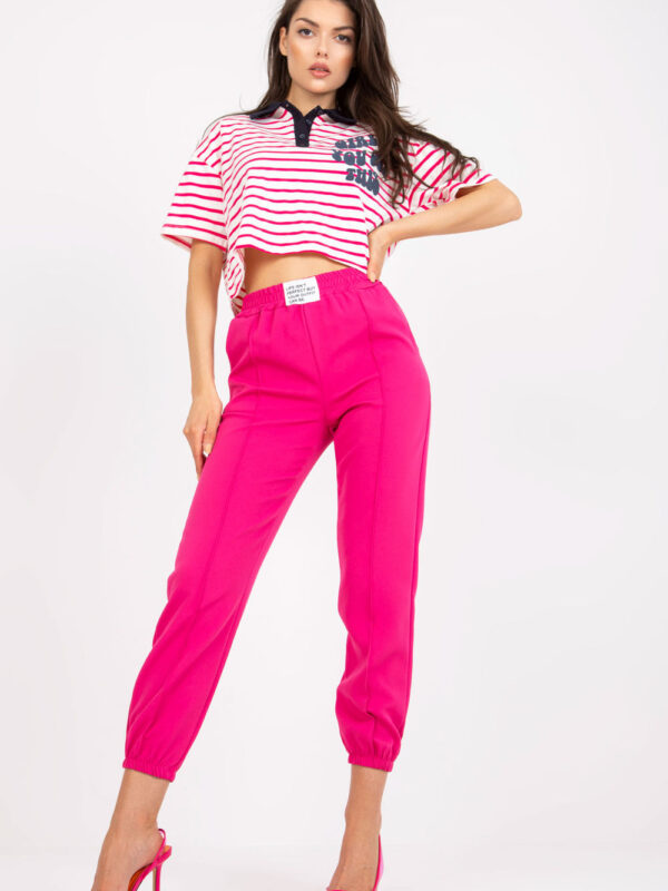 Spodnie Damskie Model DHJ-SP-15832.64 Fuksja - Italy Moda