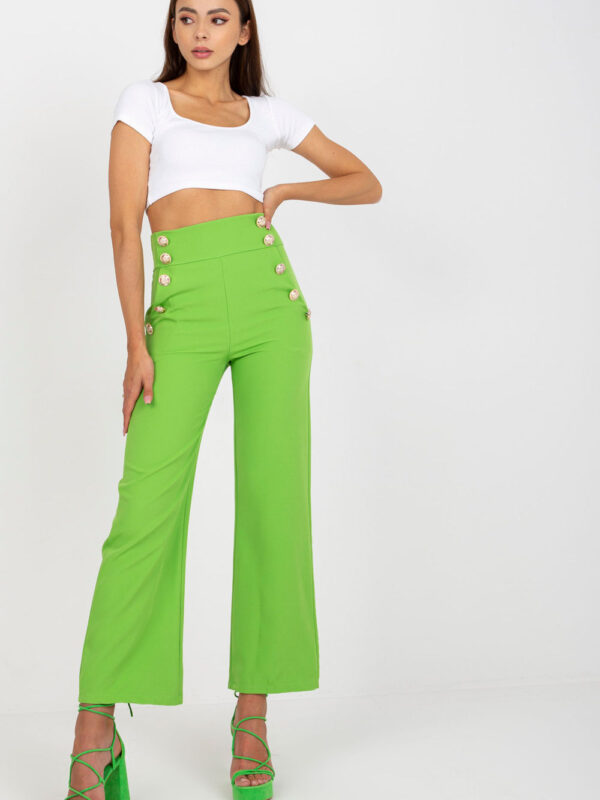 Spodnie Damskie Model DHJ-SP-16008.01X Light Green - Italy Moda