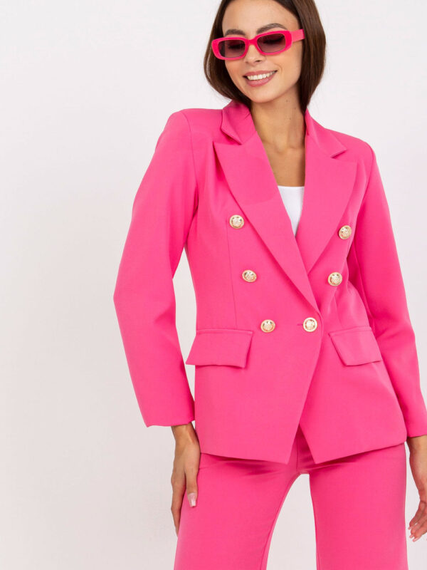 Marynarka Damska Model DHJ-MA-15555.00P Dark Pink - Italy Moda