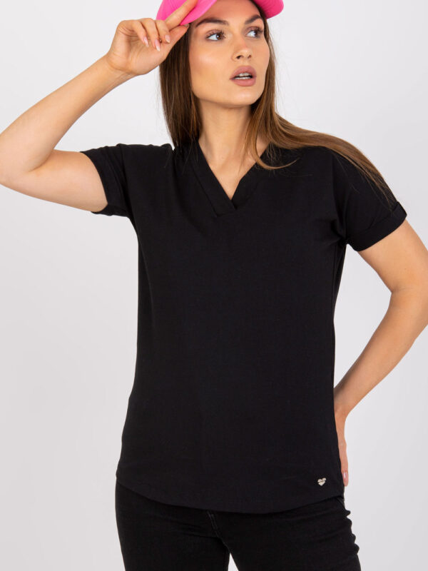 T-shirt Damski Model RV-TS-7666.19 Black - BFG