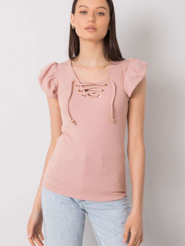 Bluzka Model DHJ-BZ-13301.34P Light Pink - Italy Moda